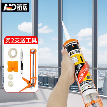 纽盾 nd986 中性玻璃胶 填缝封边铝合金门窗户密封胶