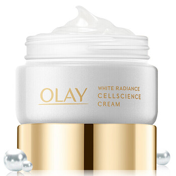 玉兰油olay布丁霜水感透白臻粹面霜50g长效补水滋润紧致提亮肤色烟