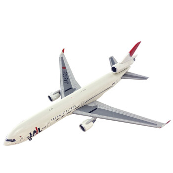 麦道md11飞机模型1400jal航空客机ja8582飞机模型合金仿真静态摆件