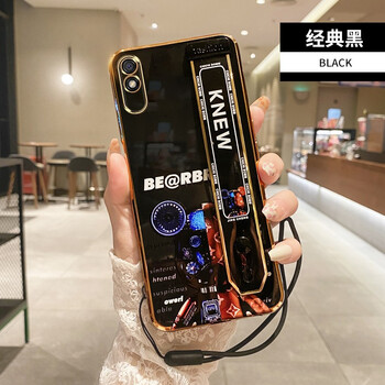 佩诺 小米redmi9a手机壳红米9a保护套硅胶电镀腕带支架镜头全包防摔
