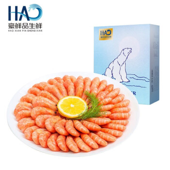 豪鲜品生鲜 北极甜虾熟冻甜虾冰虾90-120规格 净重1
怎么样？用后反馈？插图11