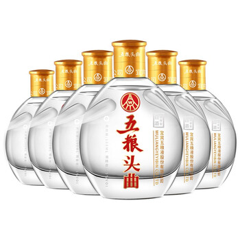 WULIANGYE 五粮液 股份公司 五粮头曲小酒 45度浓香型小瓶装白酒 100ml 6瓶装