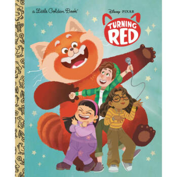 预订 disney/pixar turning red little golden book