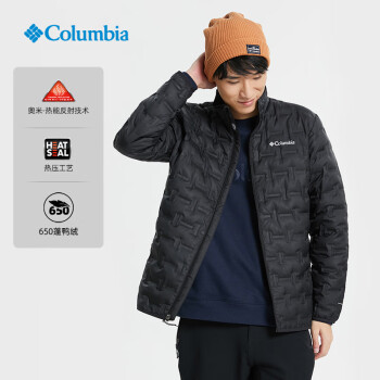 Columbia哥伦比亚羽绒服男款户外防风透气热能反射无缝压胶外套WE0955 WE0955011 L