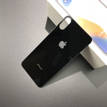 金色iphonexs玻璃改色贴膜ix前后保护膜xsmax 苹果xs max【黑色】背膜