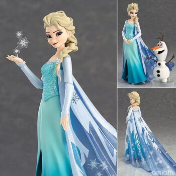 figma 308 冰雪奇缘 frozen 艾莎elsa 雪宝 可动可换脸模型 figma308
