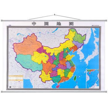 地图 中国分省系列 办公室地图挂图 纸张厚实 覆膜防水 1.4米*1米 中国地图2024年