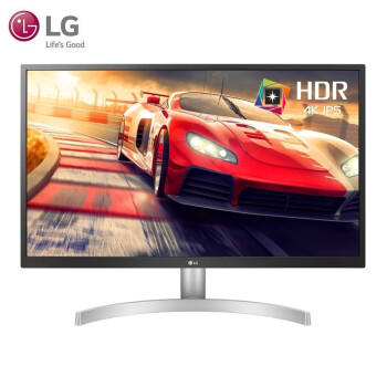 LG 4K显示器 27UL500 27英寸电脑显示屏 HDR 台式机便携液晶屏 PS4 非144 FreeSync 10.7亿色 广视角 超高清 可升降 银白色