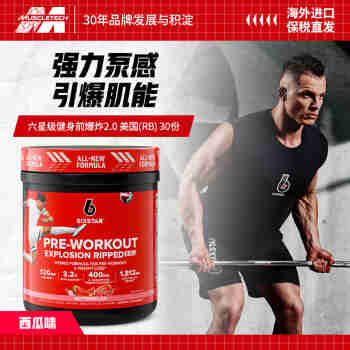 肌肉科技（MUSCLETECH）SIXSTAR撕裂氮泵西瓜味爆发力健身运动补剂170g（20份）
