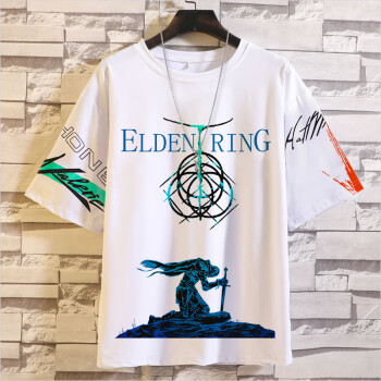 艾尔登法环衣服eldenring艾尔登法环周边衣服动漫短袖t恤男宽松大码