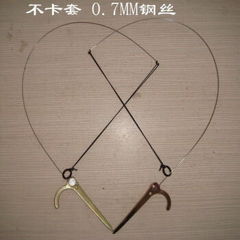 拌脚套捉抓野鸡鸟工具斑鸠白面水鸡地套绊门套全鸽子竹鸡绳套排套 5只