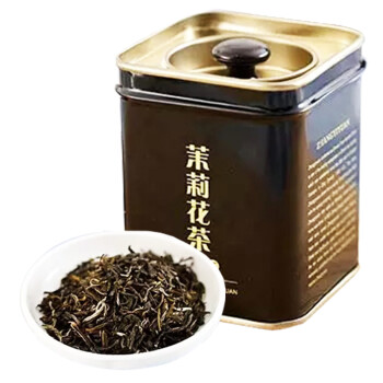 【3件7.5折】张一元 特级茉莉花茶50g/罐茉莉香浓茗茶 特级茉莉花茶黑罐50g 张一元茉莉花茶黑罐50g