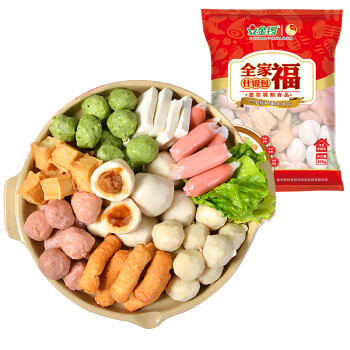 金锣全家福什锦包速冻调制品组合800g袋火锅丸子烧烤食材麻辣烫食材