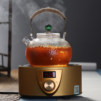 烧水茶具整套装可加热玻璃茶壶套装家用电陶炉煮茶烧水壶透明耐热玻璃
