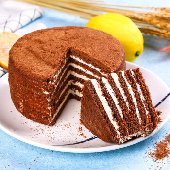 【满30减5元】提拉米苏蛋糕 进口俄罗斯式奶油夹层巧克力生日蛋糕多