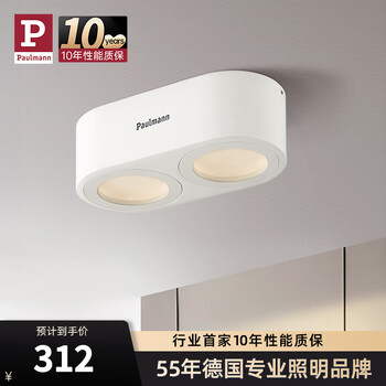 柏曼明装斗胆灯无主灯照明LED射灯双灯