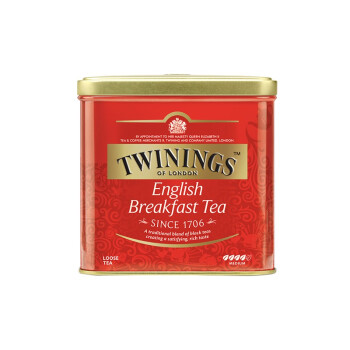 twinings 英式早餐红茶500g阿萨姆红茶1斤装 英国川宁茶 进口罐装散茶 高档奶茶店原料茶底