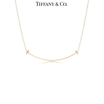 蒂芙尼蒂凡尼tiffany项链t系列18k金大号笑脸女士吊坠