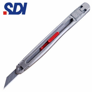 手牌（SDI）美工刀架小号9mm30度尖锐角裁壁纸贴膜介刀工具开箱刀办公 1把锌合金刀架3006c