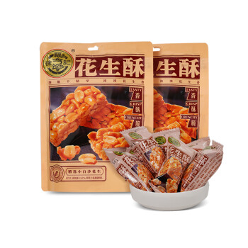 徐福记花生酥285g2袋花生糖婚庆喜糖果酥糖休闲零食品散装批发花生酥