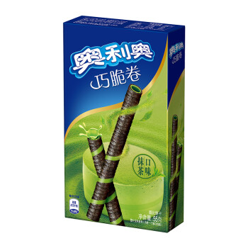 奥利奥 Oreo 巧脆卷 休闲零食 抹茶口味单盒装55克