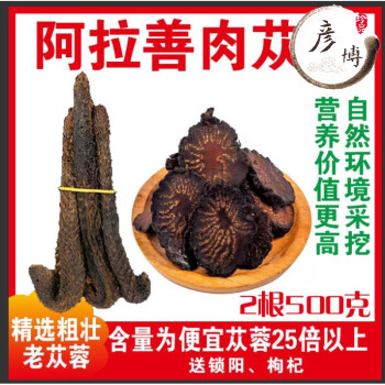 内蒙古特级阿拉善油肉苁蓉500g整根锁阳淫羊藿中药材泡酒料男滋补4根