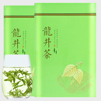 明前小嫩芽手工龙井茶2021新茶头芽春茶绿茶叶散装浓香型250g500克罐