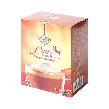 博达拿铁风味速溶三合一咖啡25条盒装375克,降价幅度1.1%