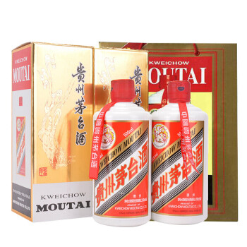 茅台 飞天 酱香型白酒 53度 500ml*2 双瓶装（2018年）