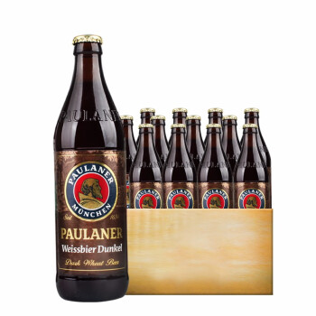 保拉纳（Paulaner）德国原装进口慕尼黑Paulaner保拉纳柏龙啤酒 500mL 12瓶 黑啤