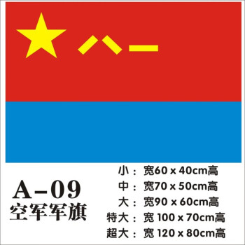 创意墙贴中国国旗办公室装饰贴纸贴画空军军旗pp背胶材质超大80120cm