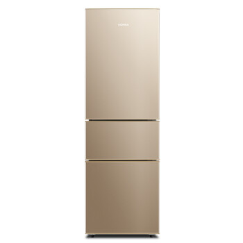 康佳（KONKA）196升 三门 风冷直冷一体 风冷无霜 直冷保鲜 家用小型冰箱 电脑温控（金色）BCD-196WEGX3S,降价幅度7.1%