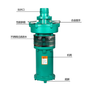 qy油浸式潜水泵380v多级高扬程大流量3寸农田灌溉排污泵国标4kw25寸