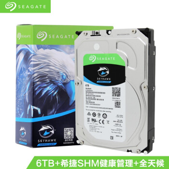 希捷(SEAGATE)监控级硬盘1T/2T/3T/4T/6T/8T/10T/12T/14T 酷鹰系列 6TB(ST6000VX001),降价幅度3.9%