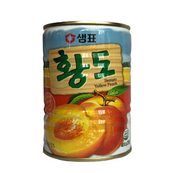 韩国进口膳府黄桃罐头白桃罐头即食水果罐头桃子400g黄桃罐头