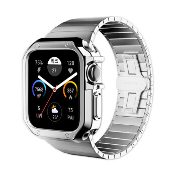 官方旗舰苹果手表iwatch表带不锈钢适用iwatch金属applewatch76代ses7