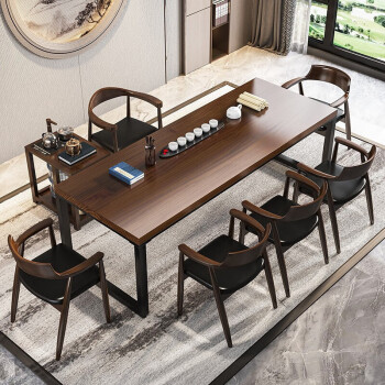 泛万家实木茶桌椅组合新中式茶台桌客厅小户型喝茶桌会客桌泡茶台桌