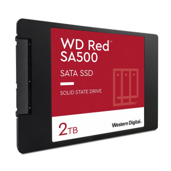 西部数据（WD） 红盘SA500系列2.5英寸SATA3 NAS固态硬盘台式机笔记本SSD固态硬盘 红盘固态2TB【WDS200T1R0A】