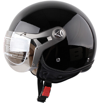 BEON100头盔摩托车哈雷款头盔电动车防眩减