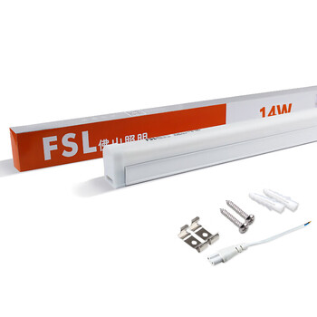 
                                        
                                                            佛山照明（FSL）T5灯管led灯管一体化支架套装1.2米14W日光色6500K                