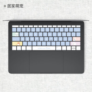 macbookpro键盘贴膜macair键盘膜苹果笔记本电脑贴纸居家萌宠拍下请