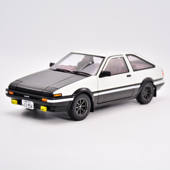 1:18 奥拓丰田ae86 黑盖 d计划 头文字d 绝版合金仿真收藏汽车模型