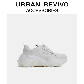 urban revivo2021秋季新品女士配件潮流厚底老爹鞋aw36bs5n2000 本白