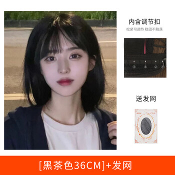 2022新款假发短发女2022年新款时尚日系圆脸学生波波头自然仿真发全