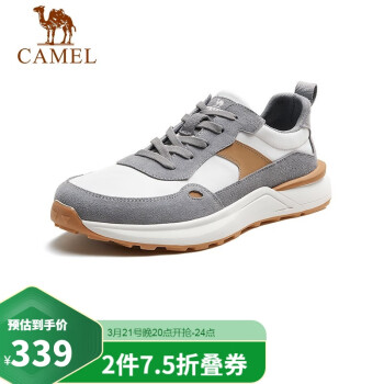 【骆驼骆驼(camel) 休闲鞋】骆驼(camel)阿甘鞋男复古潮流百搭运动