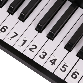 88/61/54键通用钢琴键盘贴纸电子琴手卷钢琴琴贴五线谱简谱键位贴 54