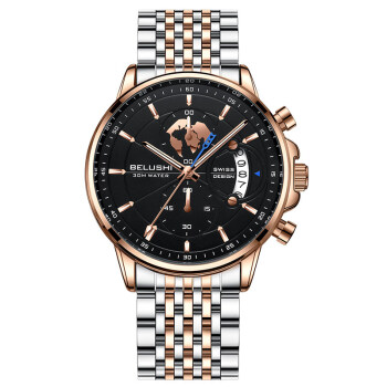 新款路易爵伦手表机械瑞士男士手表十大品牌时尚潮流夜光防水精钢全
