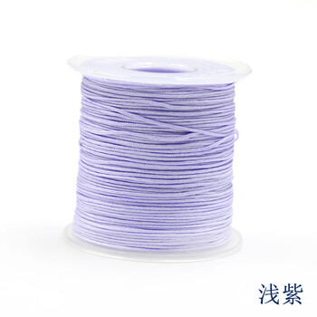 
                                                                                迈利达 台湾72#尼龙蒲公英佛珠线绳 珠宝线 手工DIY手绳编织线0.8mm 浅紫一卷                