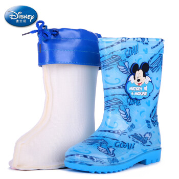 迪士尼（Disney）雨靴男女童宝宝水鞋 春夏款儿童雨鞋 米奇手枪款 37码