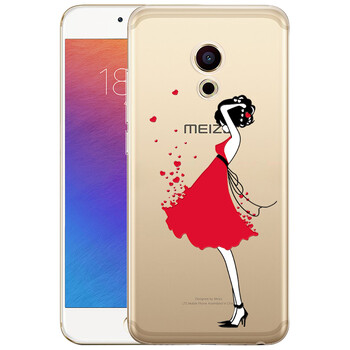 机壳保护套透明浮雕卡通外壳 适用于魅族pro6